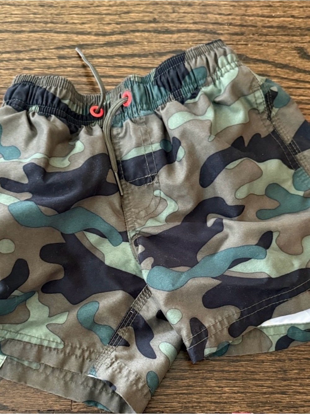 Sundek Camo Boys' Swim Trunks - Green & Black